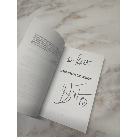 Crimson Cowboy Alabama Sherman Williams Signed 1st Ed PB Book Dallas Cowboys NFL - Picture 9 of 14